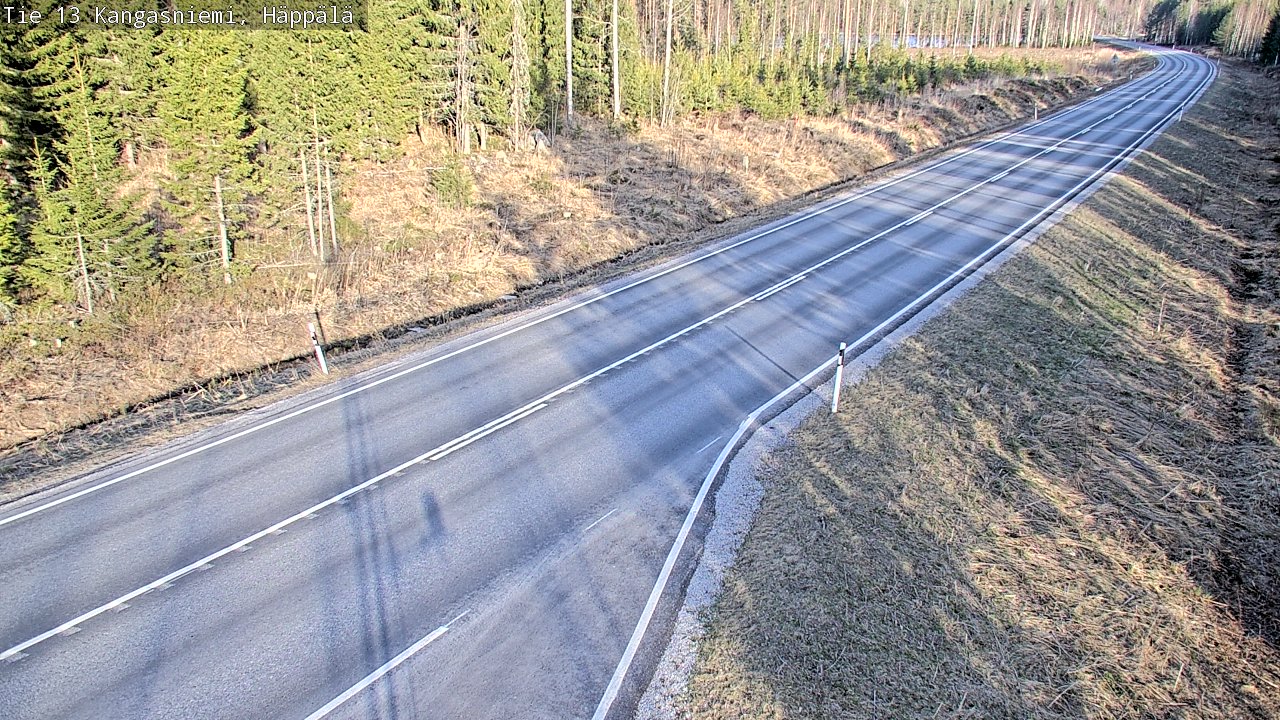 Weather Camera Image Väg 13 Kangasniemi, Häppälä, Kangasniemi, Etelä-Savo