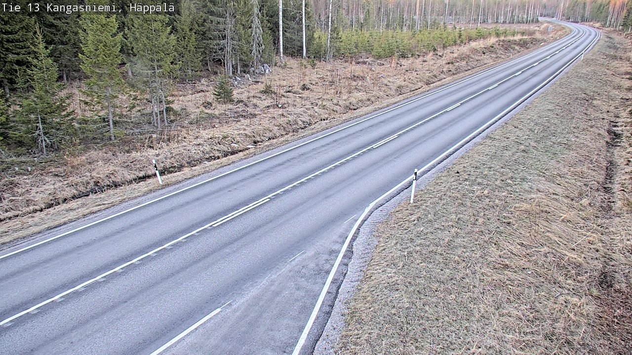Weather Camera Image Väg 13 Kangasniemi, Häppälä, Kangasniemi, Etelä-Savo