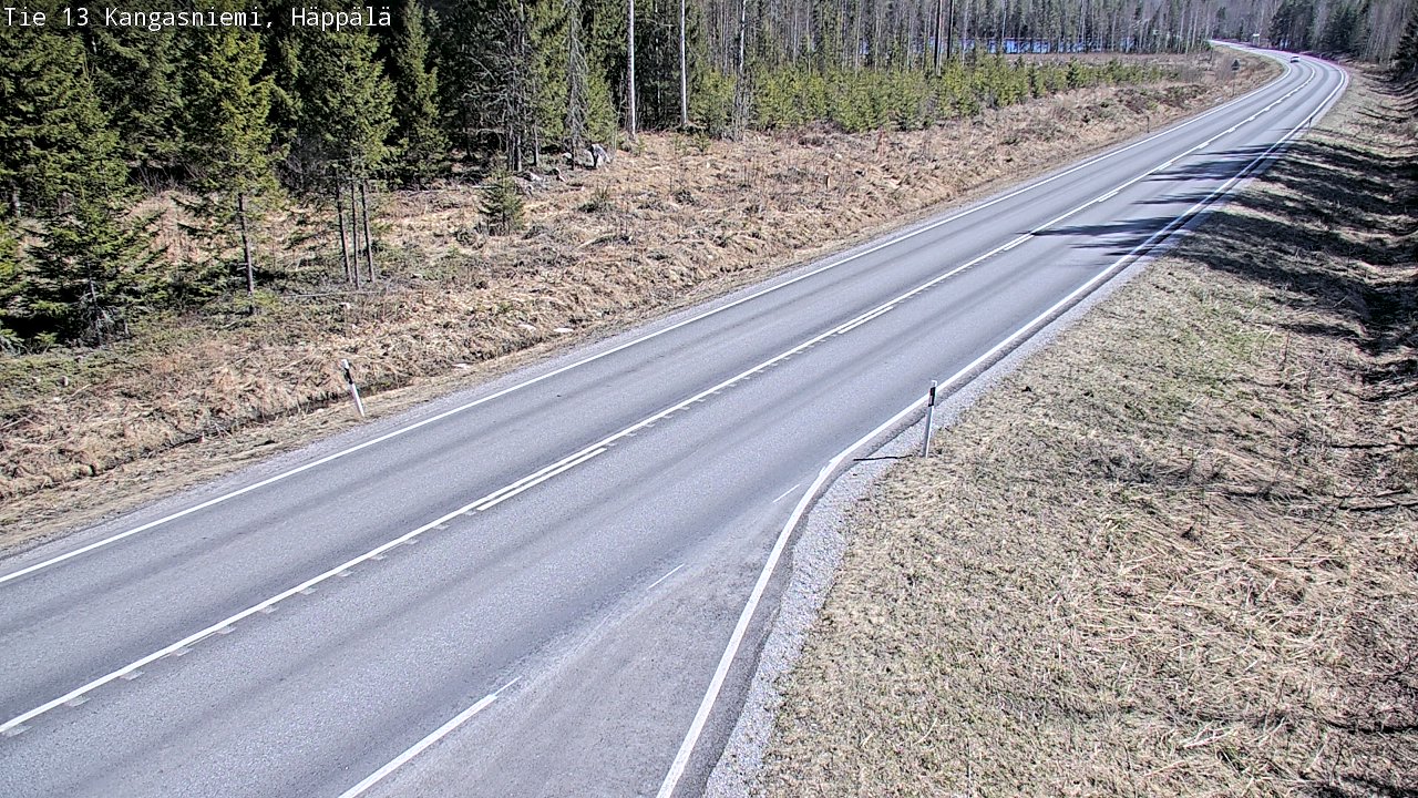 Weather Camera Image Väg 13 Kangasniemi, Häppälä, Kangasniemi, Etelä-Savo
