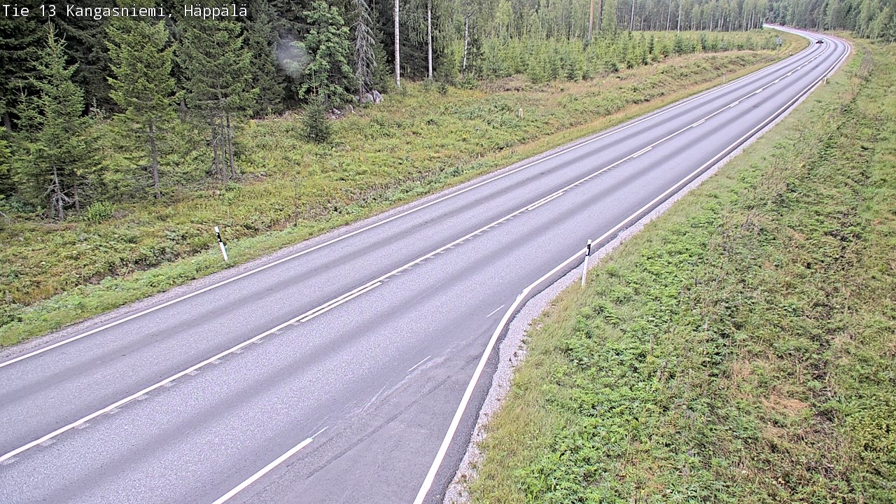 Weather Camera Image Road 13 Kangasniemi, Häppälä, Kangasniemi, Etelä-Savo
