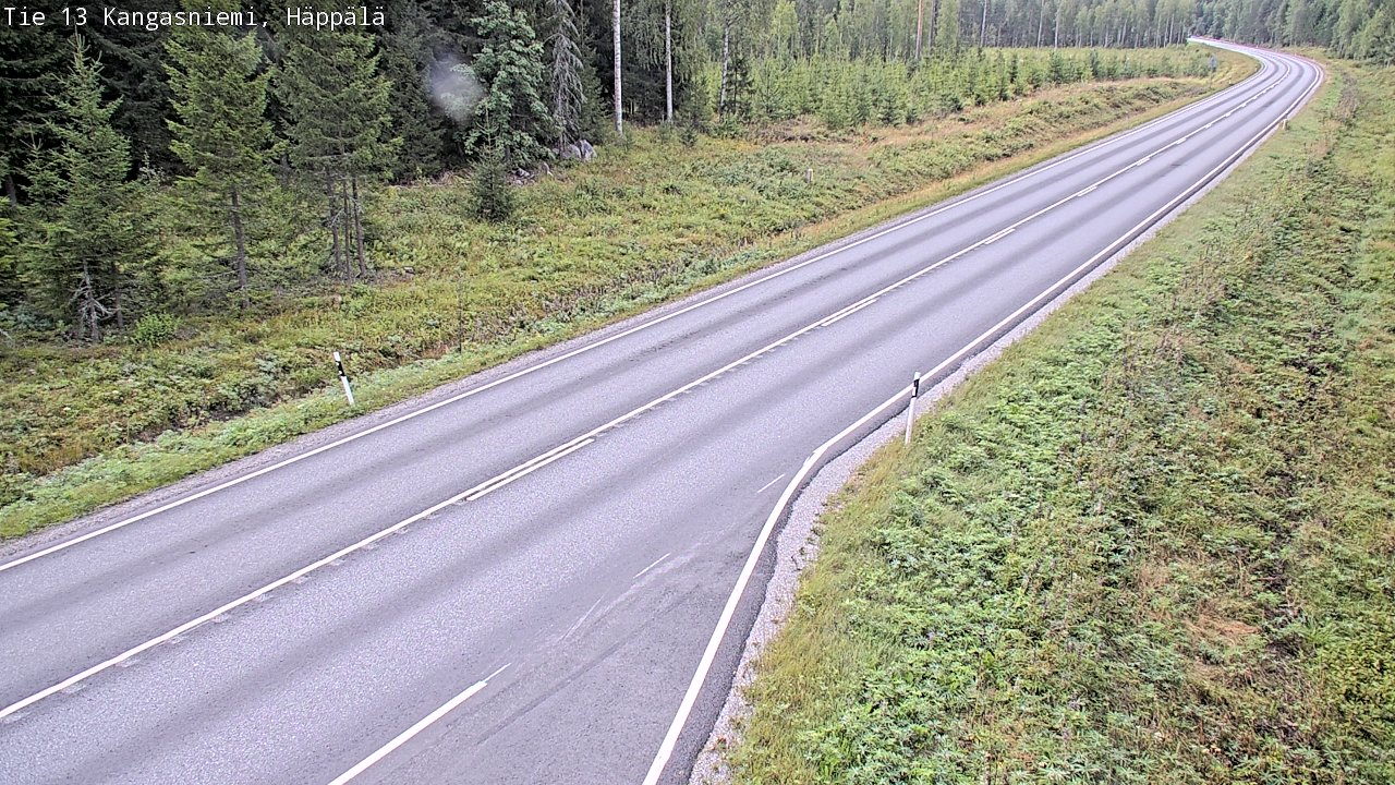 Weather Camera Image Road 13 Kangasniemi, Häppälä, Kangasniemi, Etelä-Savo