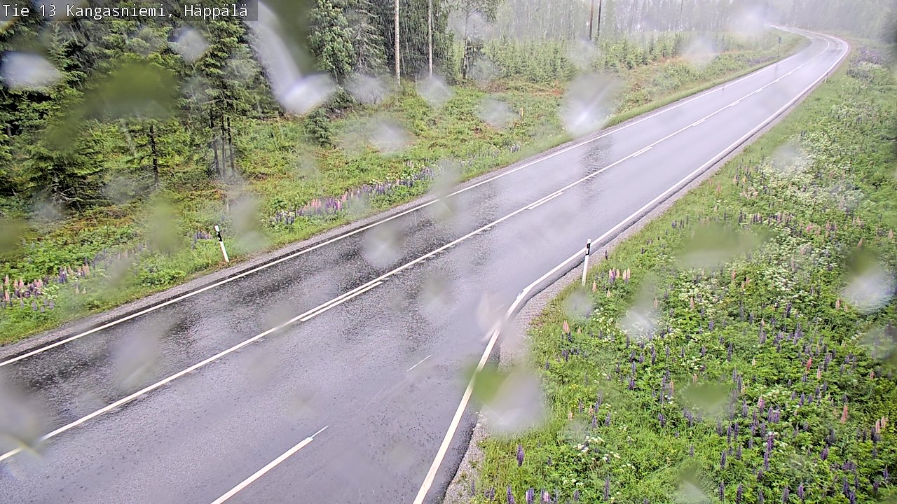 Weather Camera Image Väg 13 Kangasniemi, Häppälä, Kangasniemi, Etelä-Savo