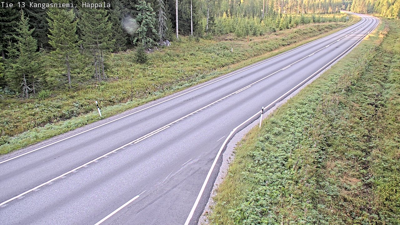 Weather Camera Image Road 13 Kangasniemi, Häppälä, Kangasniemi, Etelä-Savo
