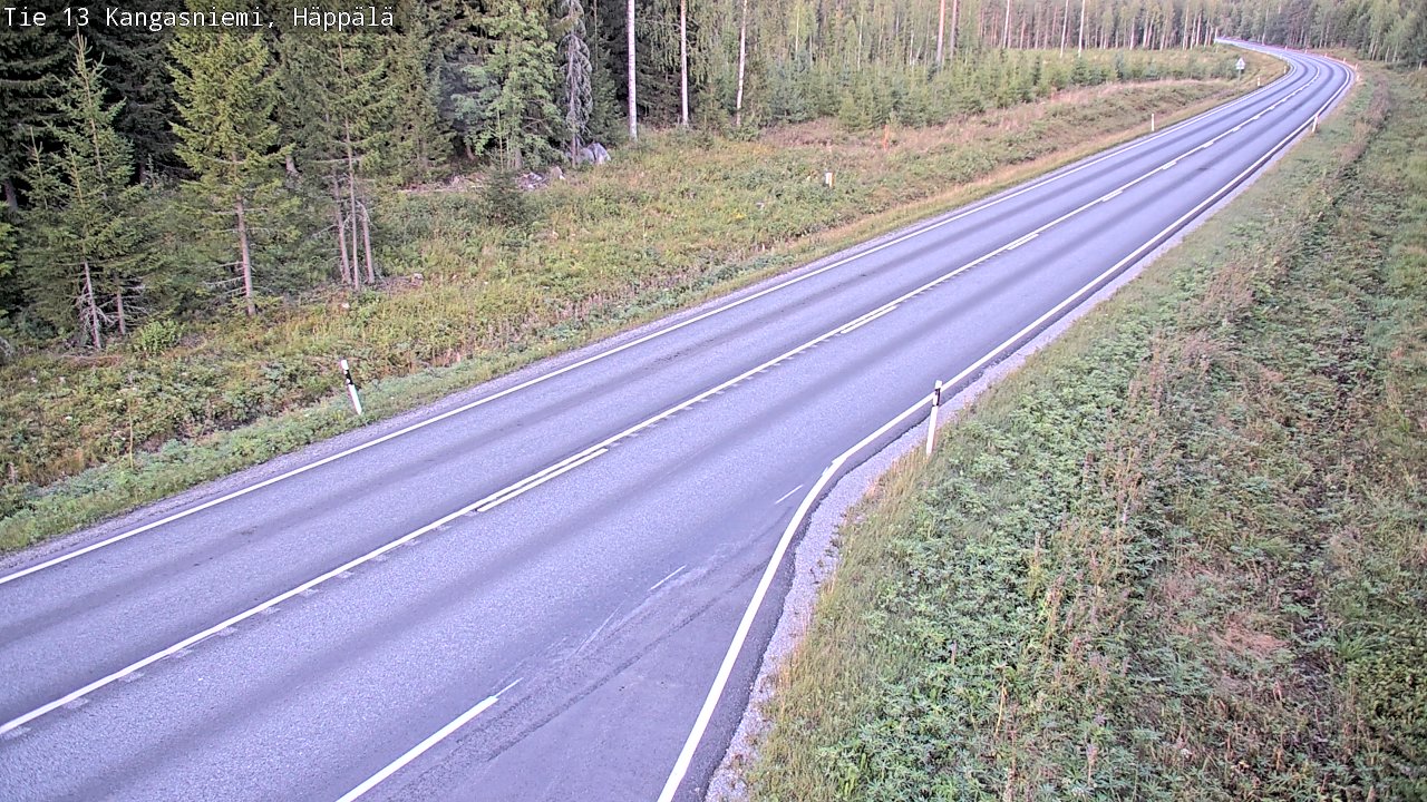 Weather Camera Image Road 13 Kangasniemi, Häppälä, Kangasniemi, Etelä-Savo