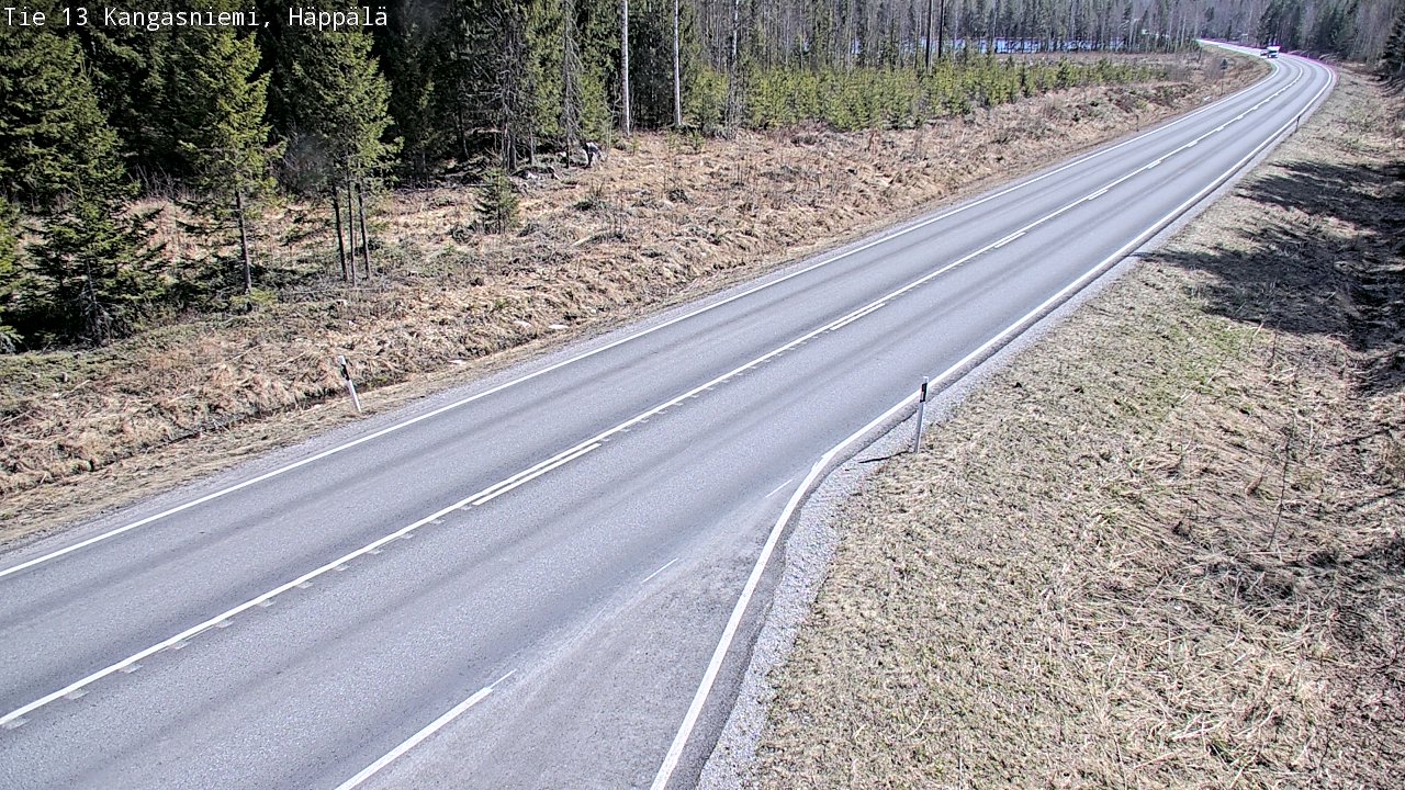 Weather Camera Image Väg 13 Kangasniemi, Häppälä, Kangasniemi, Etelä-Savo