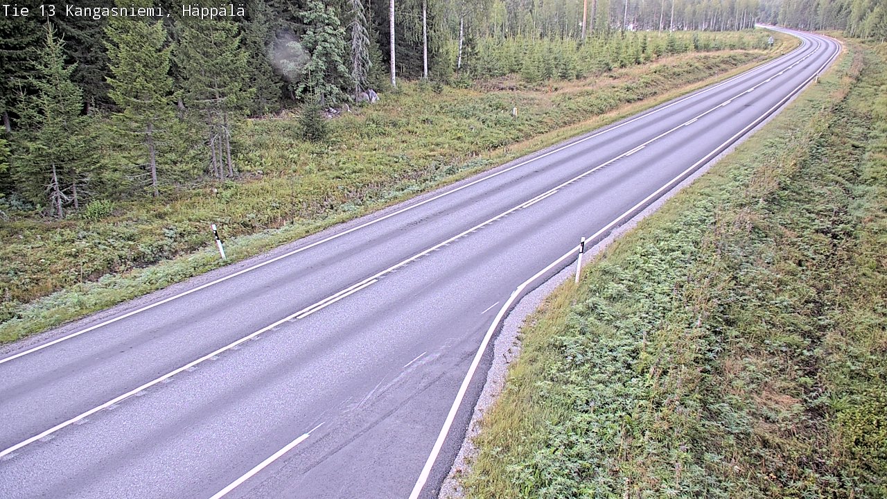 Weather Camera Image Road 13 Kangasniemi, Häppälä, Kangasniemi, Etelä-Savo