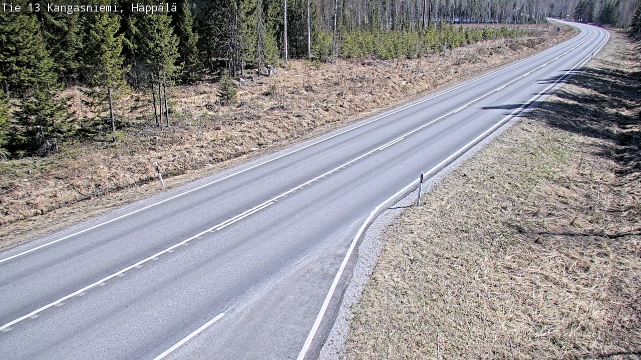 Weather Camera Image Väg 13 Kangasniemi, Häppälä, Kangasniemi, Etelä-Savo