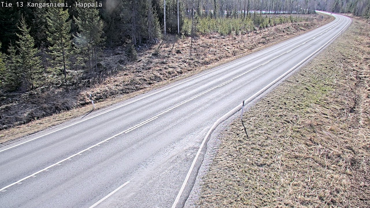 Weather Camera Image Väg 13 Kangasniemi, Häppälä, Kangasniemi, Etelä-Savo