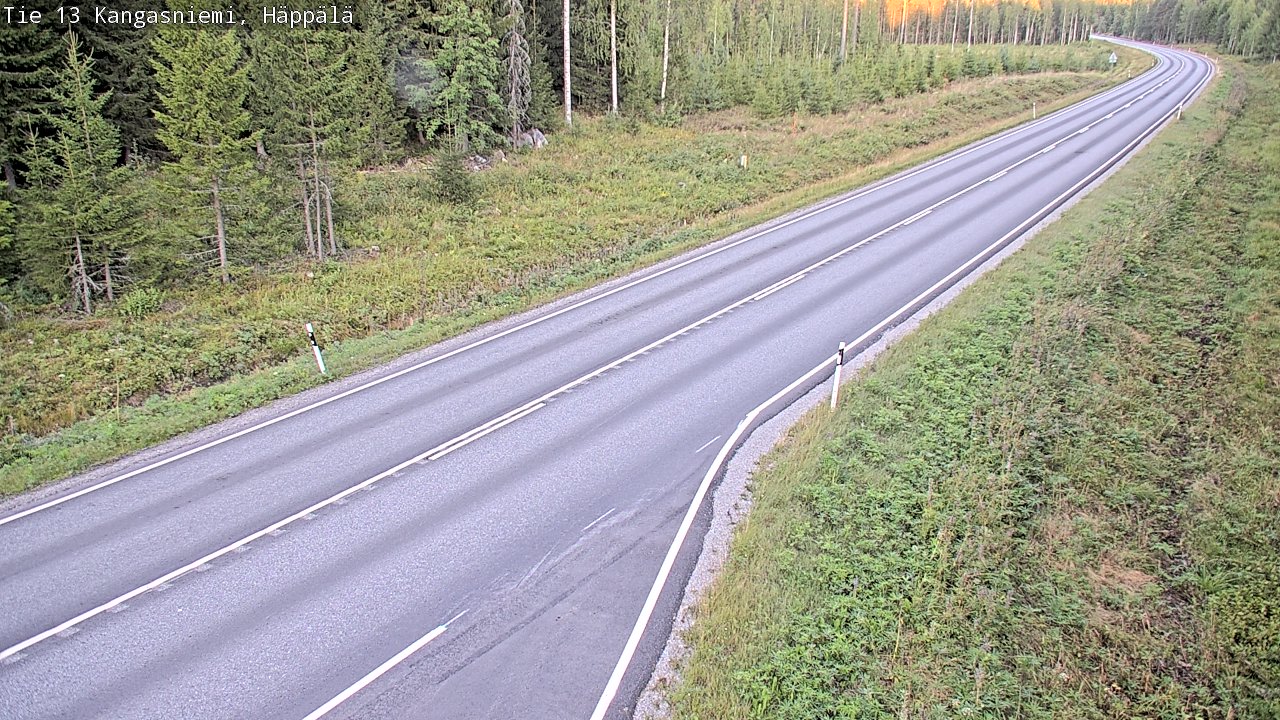 Weather Camera Image Road 13 Kangasniemi, Häppälä, Kangasniemi, Etelä-Savo