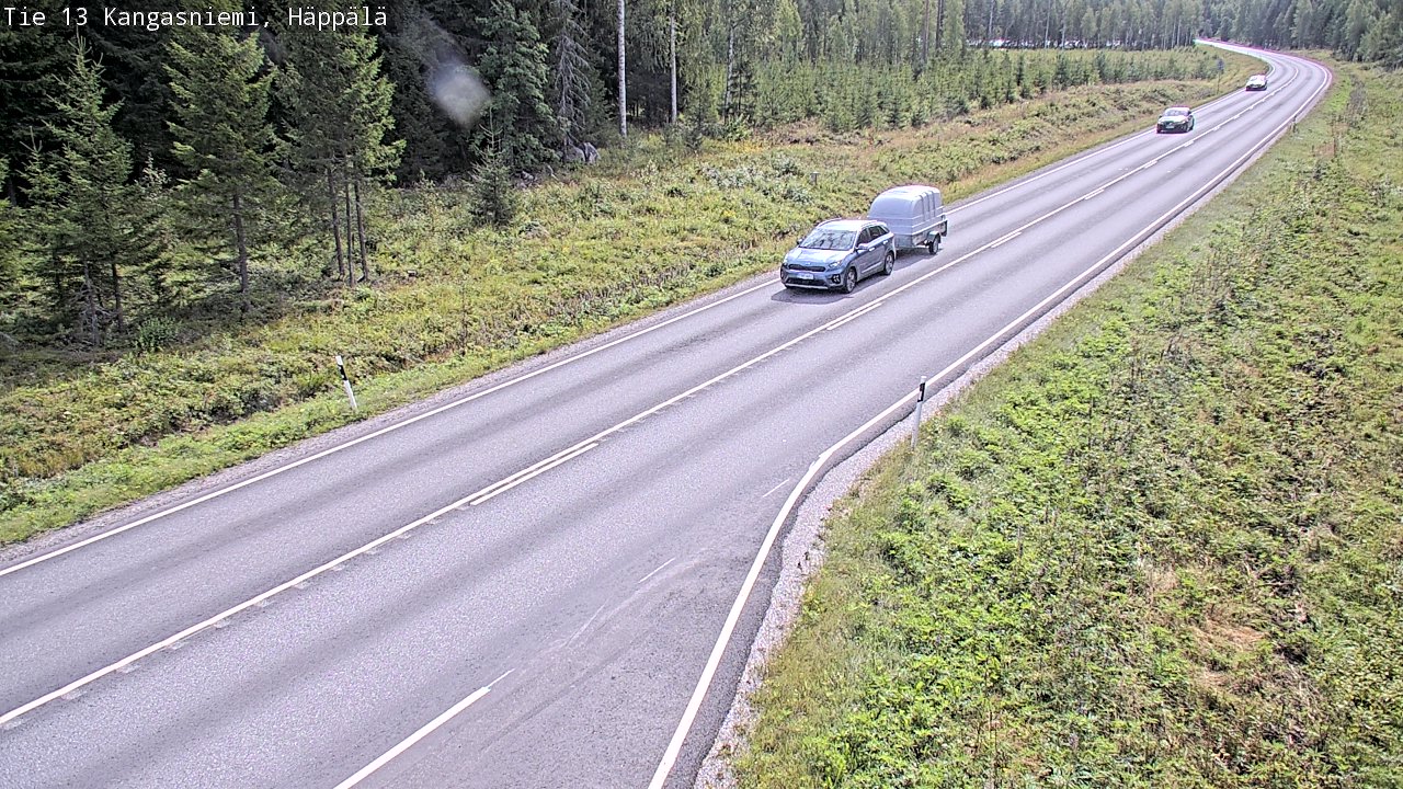 Weather Camera Image Road 13 Kangasniemi, Häppälä, Kangasniemi, Etelä-Savo