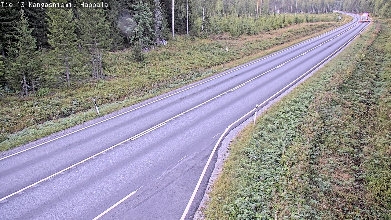 Weather Camera Image Road 13 Kangasniemi, Häppälä, Kangasniemi, Etelä-Savo