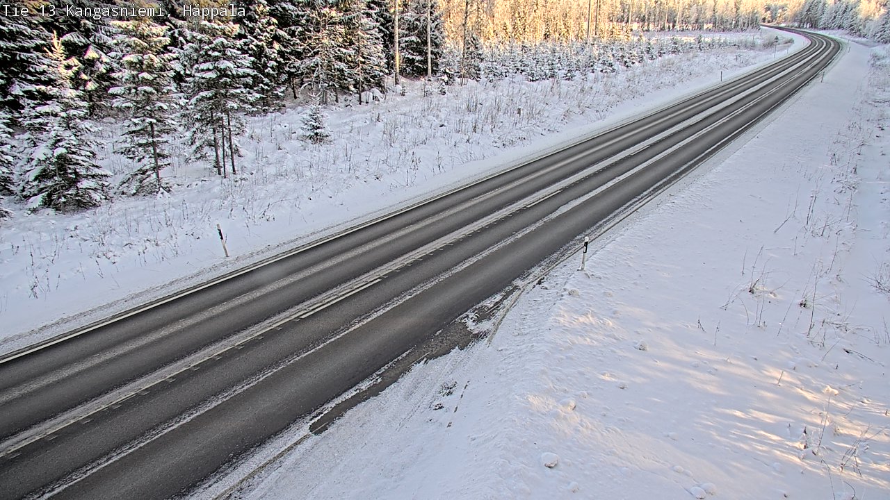 Weather Camera Image Väg 13 Kangasniemi, Häppälä, Kangasniemi, Etelä-Savo