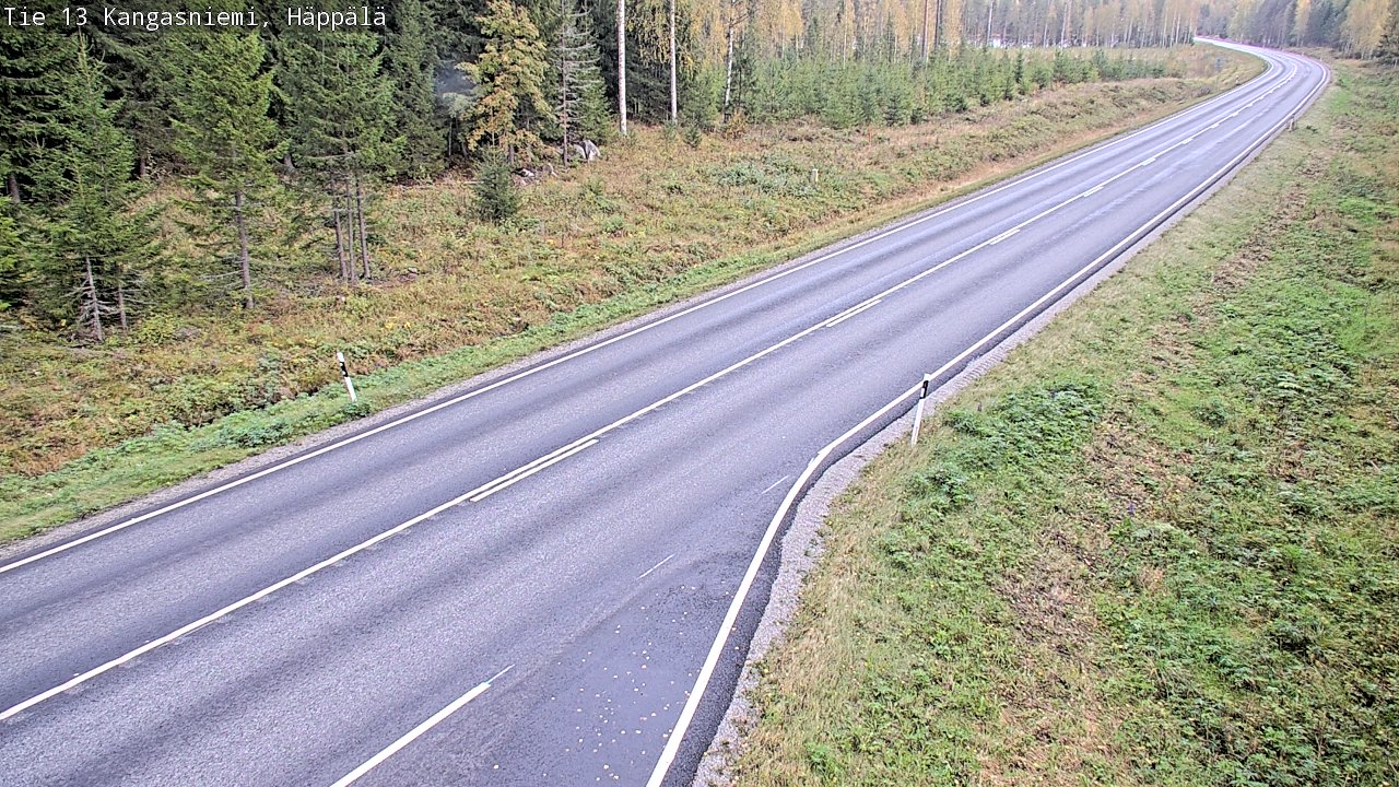 Weather Camera Image Road 13 Kangasniemi, Häppälä, Kangasniemi, Etelä-Savo