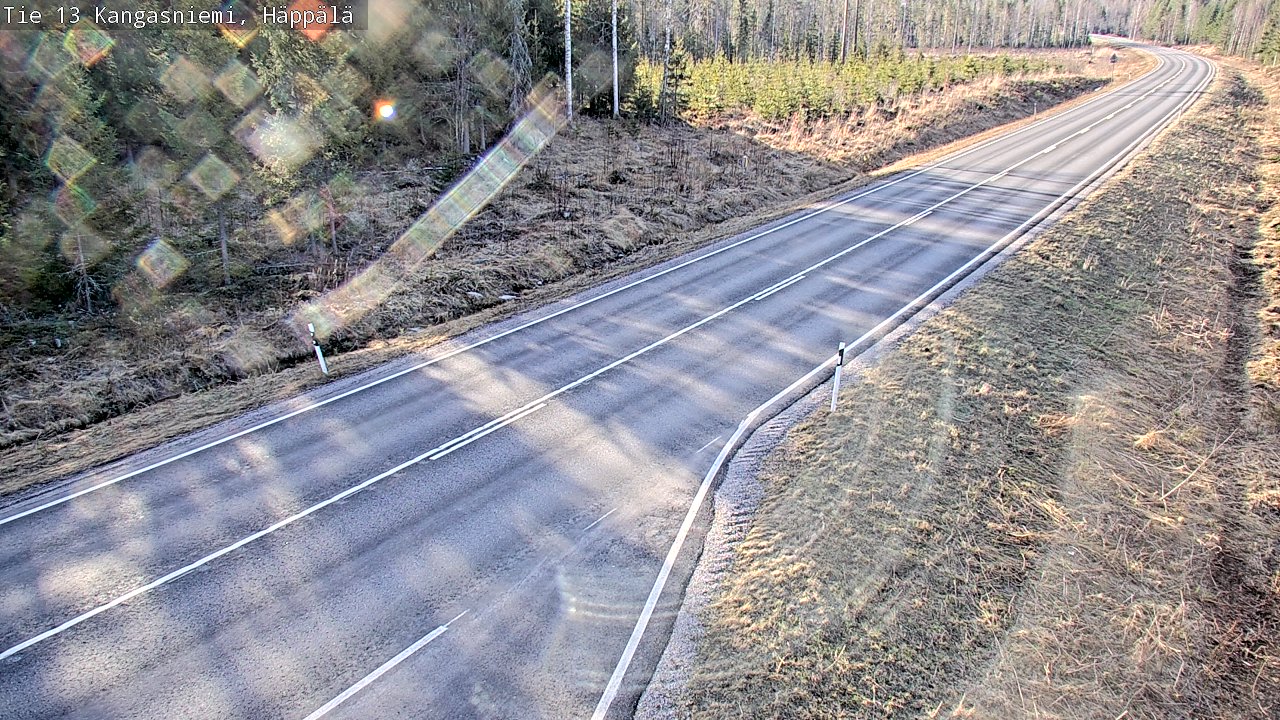 Weather Camera Image Väg 13 Kangasniemi, Häppälä, Kangasniemi, Etelä-Savo