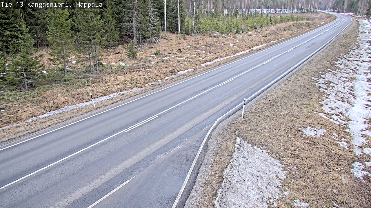 Weather Camera Image Road 13 Kangasniemi, Häppälä, Kangasniemi, Etelä-Savo