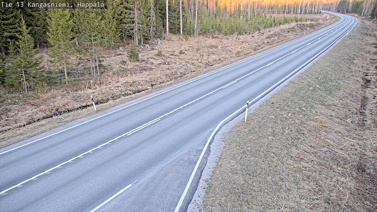 Weather Camera Image Väg 13 Kangasniemi, Häppälä, Kangasniemi, Etelä-Savo