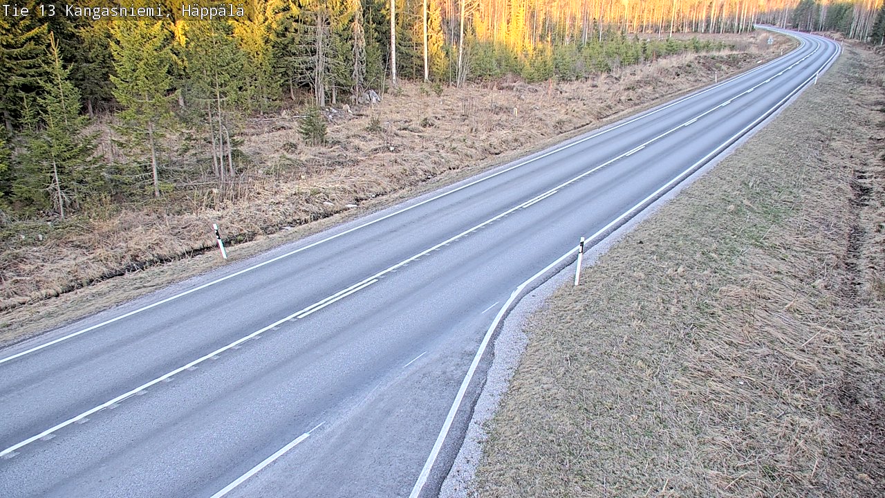 Weather Camera Image Väg 13 Kangasniemi, Häppälä, Kangasniemi, Etelä-Savo