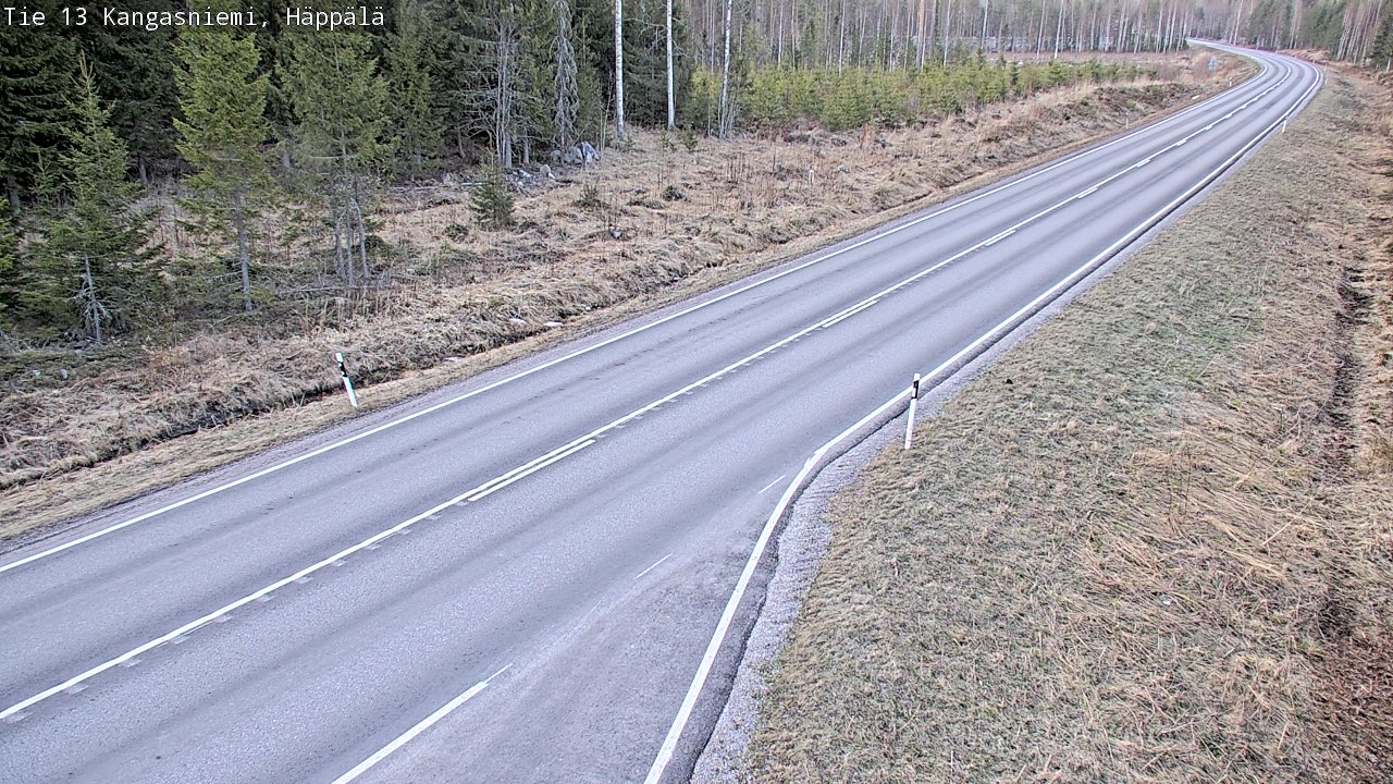 Weather Camera Image Road 13 Kangasniemi, Häppälä, Kangasniemi, Etelä-Savo