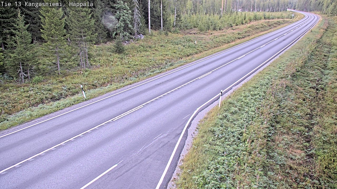 Weather Camera Image Road 13 Kangasniemi, Häppälä, Kangasniemi, Etelä-Savo