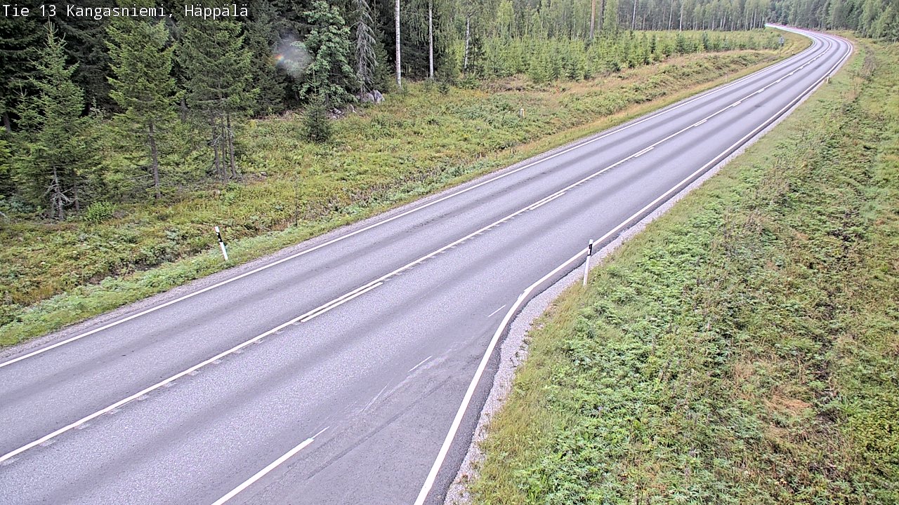 Weather Camera Image Road 13 Kangasniemi, Häppälä, Kangasniemi, Etelä-Savo