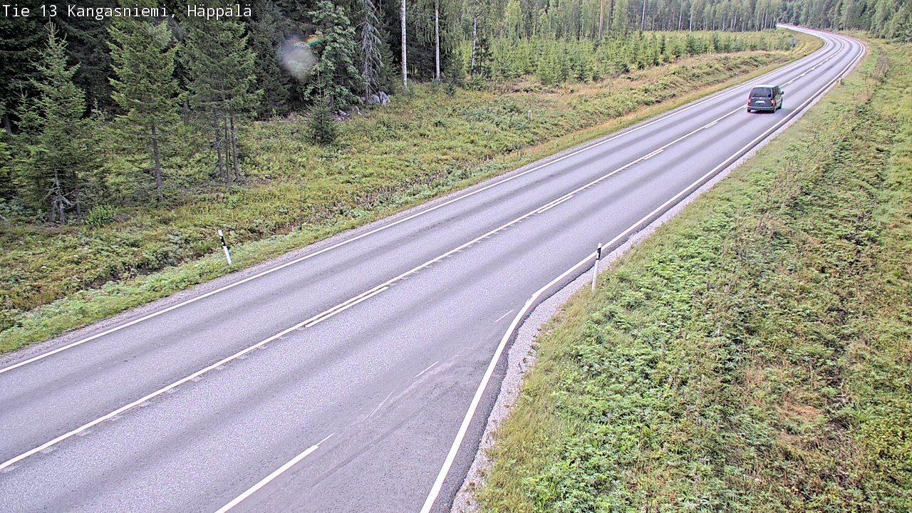 Weather Camera Image Road 13 Kangasniemi, Häppälä, Kangasniemi, Etelä-Savo