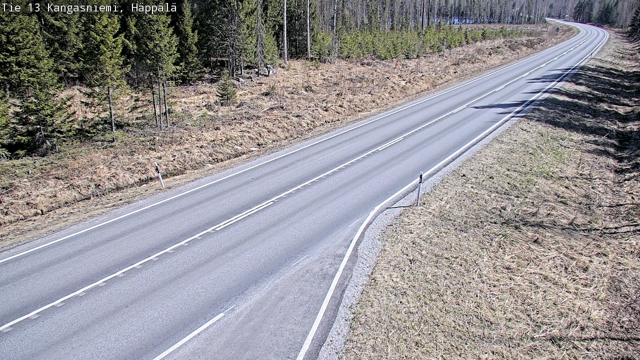 Weather Camera Image Väg 13 Kangasniemi, Häppälä, Kangasniemi, Etelä-Savo