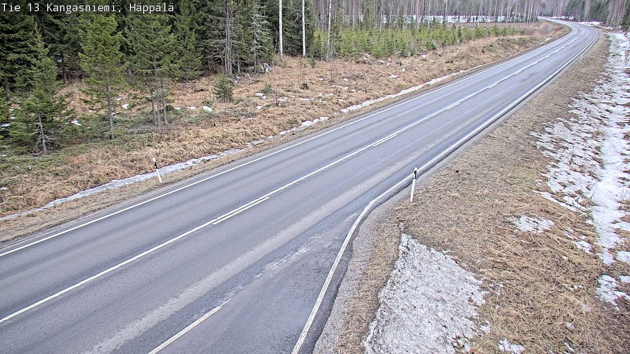 Weather Camera Image Road 13 Kangasniemi, Häppälä, Kangasniemi, Etelä-Savo