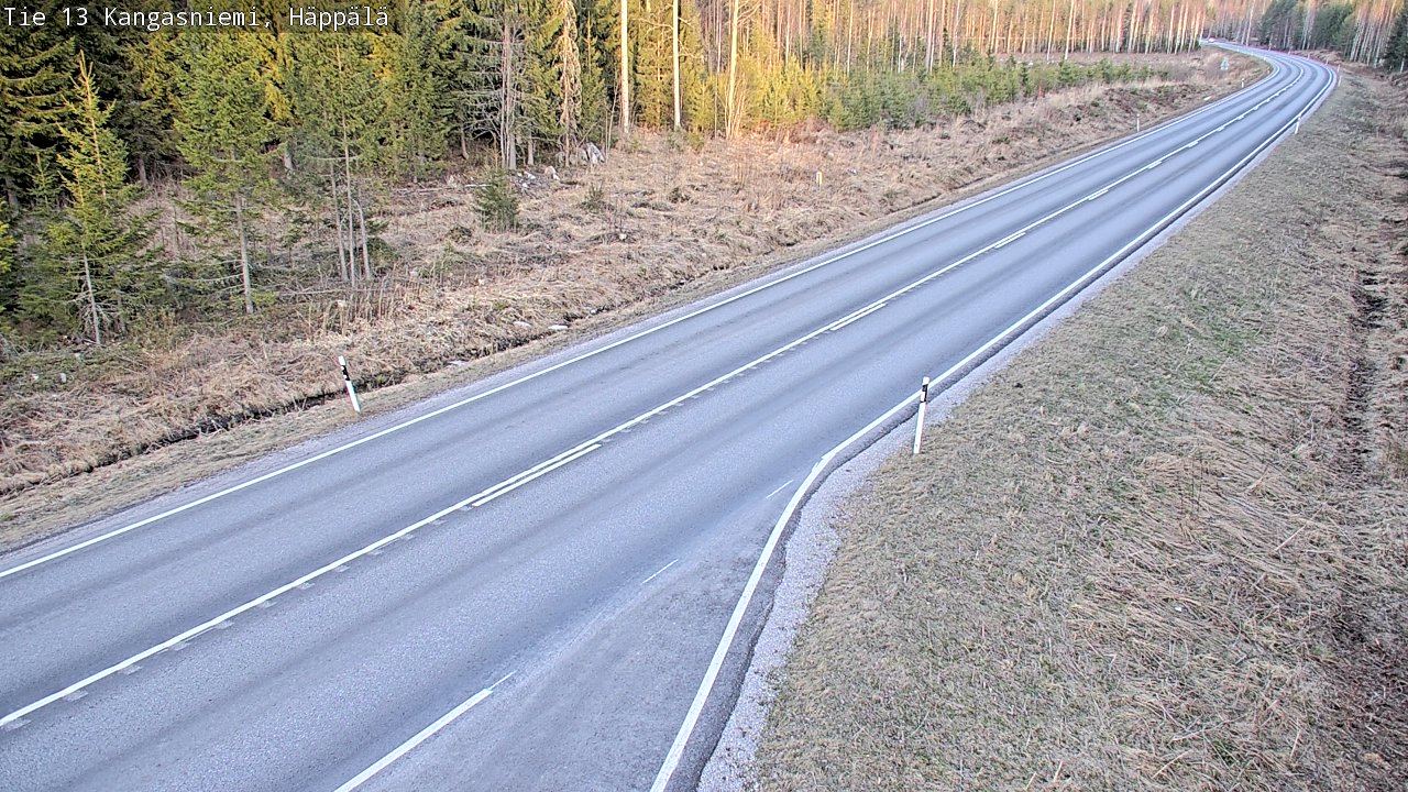 Weather Camera Image Väg 13 Kangasniemi, Häppälä, Kangasniemi, Etelä-Savo
