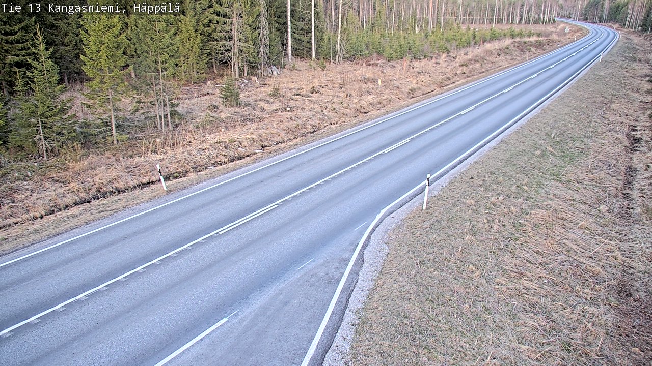 Weather Camera Image Väg 13 Kangasniemi, Häppälä, Kangasniemi, Etelä-Savo