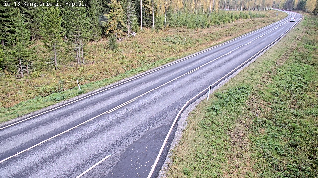 Weather Camera Image Road 13 Kangasniemi, Häppälä, Kangasniemi, Etelä-Savo
