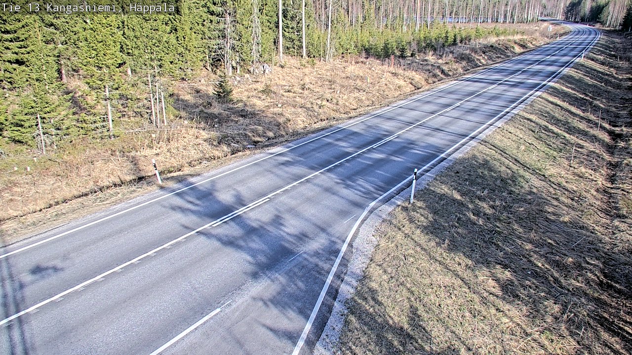 Weather Camera Image Väg 13 Kangasniemi, Häppälä, Kangasniemi, Etelä-Savo