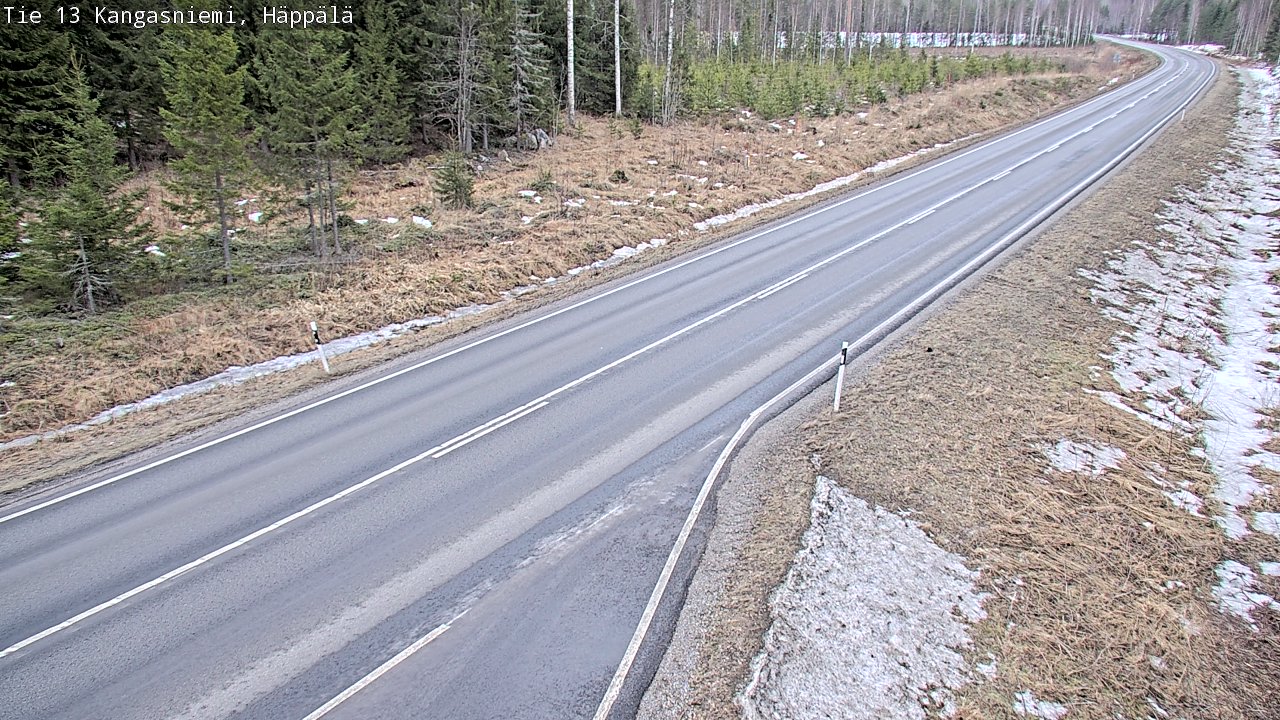 Weather Camera Image Road 13 Kangasniemi, Häppälä, Kangasniemi, Etelä-Savo