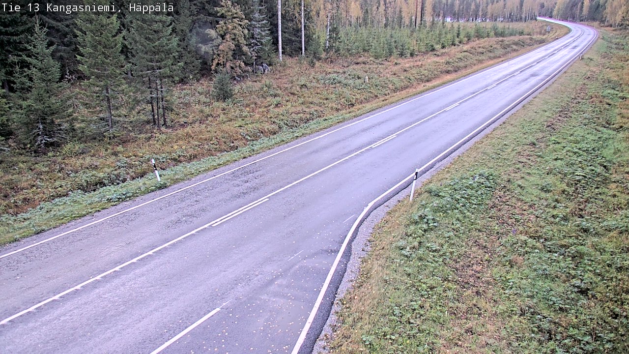 Weather Camera Image Road 13 Kangasniemi, Häppälä, Kangasniemi, Etelä-Savo