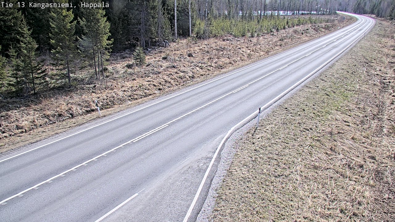 Weather Camera Image Väg 13 Kangasniemi, Häppälä, Kangasniemi, Etelä-Savo