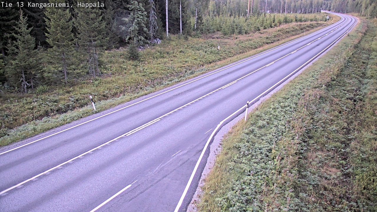 Weather Camera Image Road 13 Kangasniemi, Häppälä, Kangasniemi, Etelä-Savo