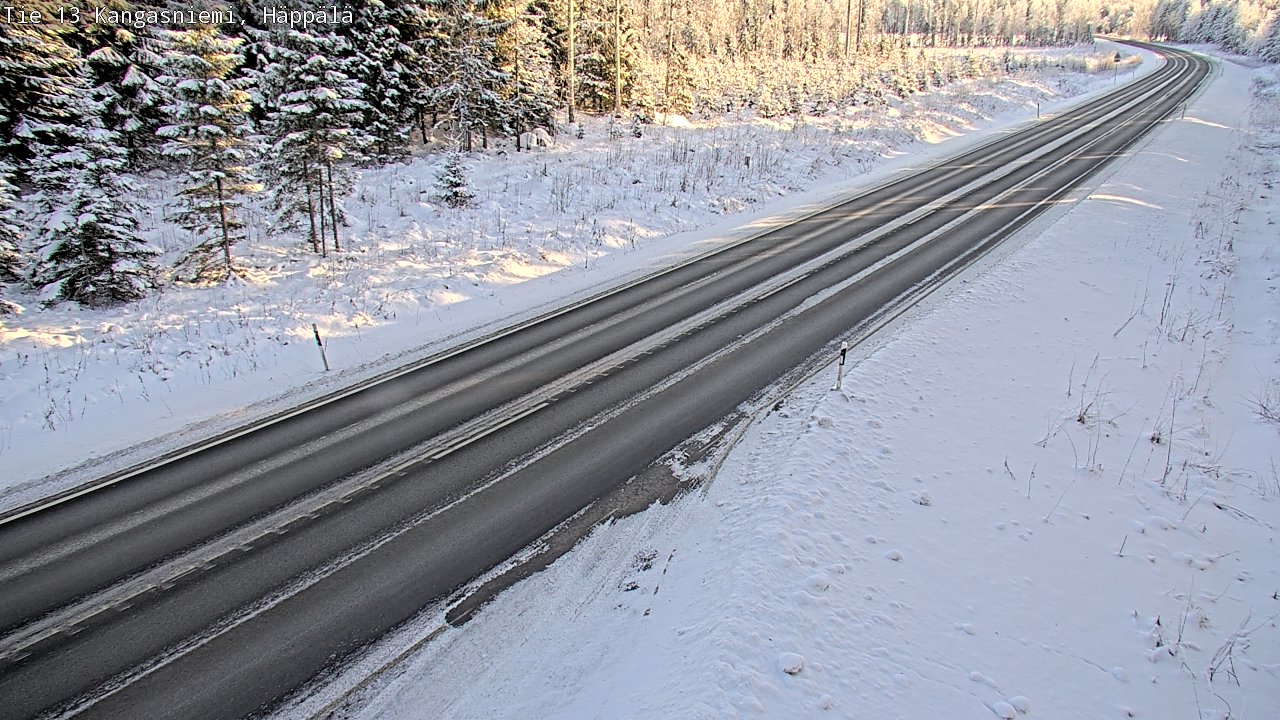 Weather Camera Image Väg 13 Kangasniemi, Häppälä, Kangasniemi, Etelä-Savo