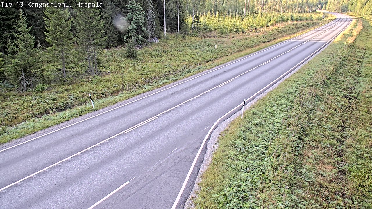 Weather Camera Image Road 13 Kangasniemi, Häppälä, Kangasniemi, Etelä-Savo