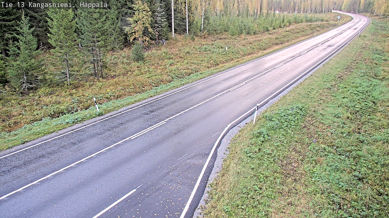 Weather Camera Image Road 13 Kangasniemi, Häppälä, Kangasniemi, Etelä-Savo