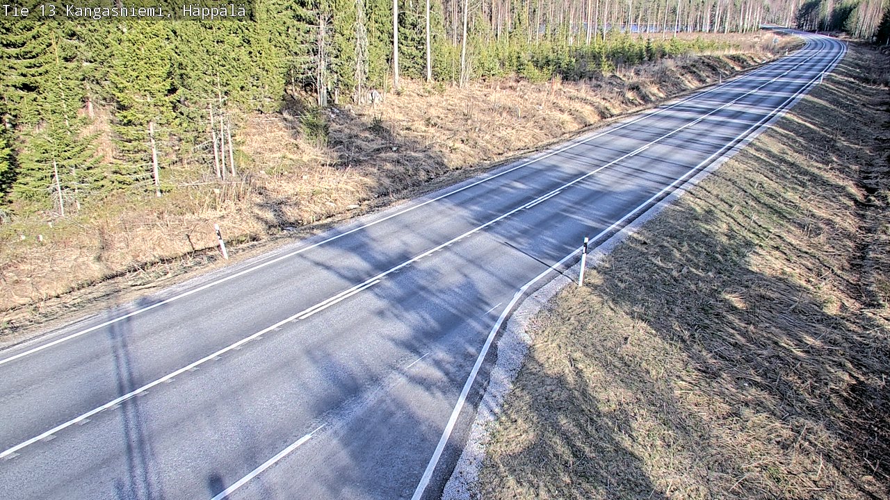 Weather Camera Image Väg 13 Kangasniemi, Häppälä, Kangasniemi, Etelä-Savo