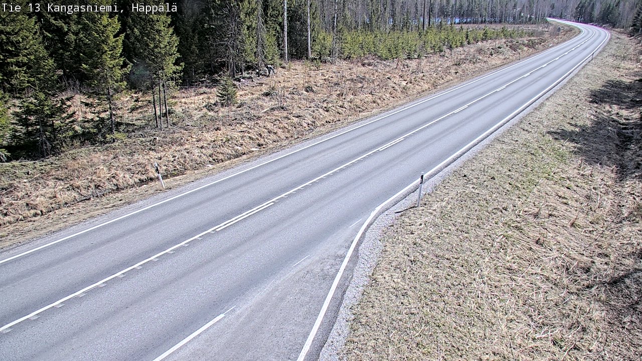 Weather Camera Image Väg 13 Kangasniemi, Häppälä, Kangasniemi, Etelä-Savo