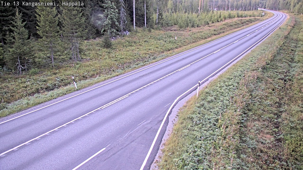 Weather Camera Image Road 13 Kangasniemi, Häppälä, Kangasniemi, Etelä-Savo
