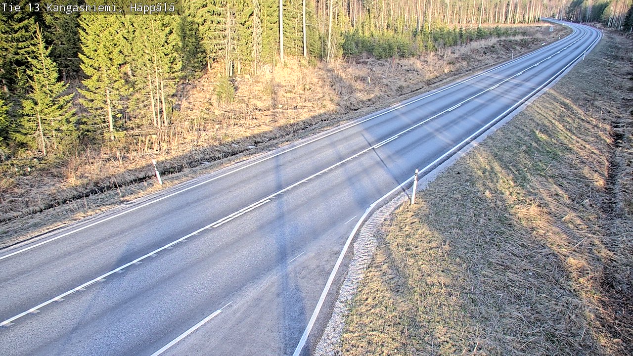 Weather Camera Image Väg 13 Kangasniemi, Häppälä, Kangasniemi, Etelä-Savo
