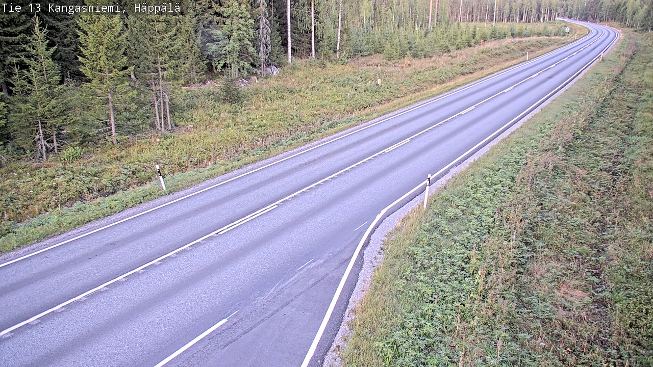 Weather Camera Image Road 13 Kangasniemi, Häppälä, Kangasniemi, Etelä-Savo