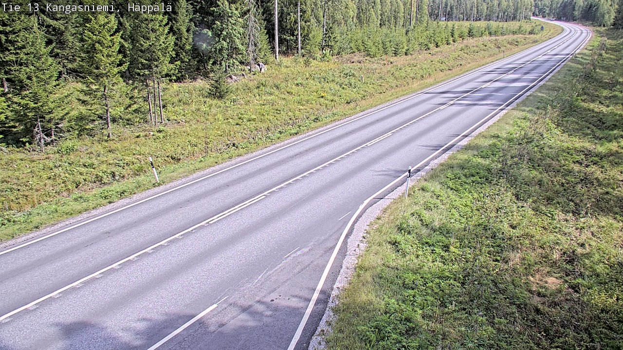 Weather Camera Image Road 13 Kangasniemi, Häppälä, Kangasniemi, Etelä-Savo