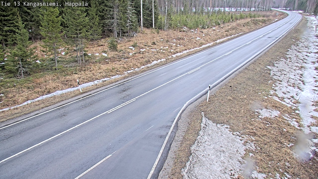 Weather Camera Image Road 13 Kangasniemi, Häppälä, Kangasniemi, Etelä-Savo