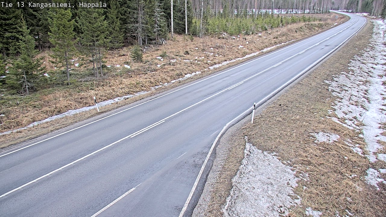 Weather Camera Image Road 13 Kangasniemi, Häppälä, Kangasniemi, Etelä-Savo