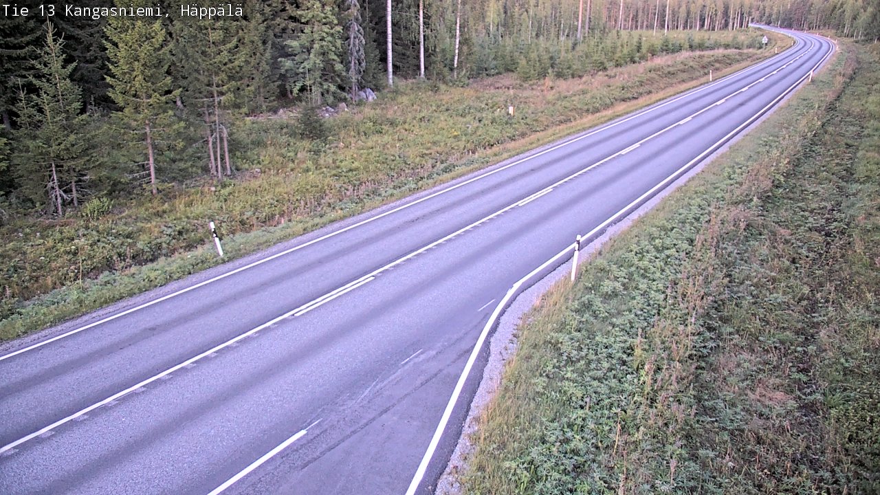 Weather Camera Image Road 13 Kangasniemi, Häppälä, Kangasniemi, Etelä-Savo