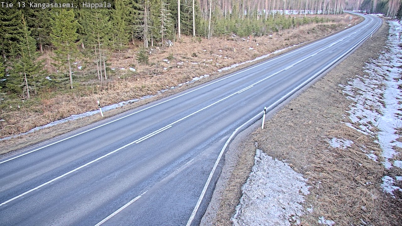 Weather Camera Image Road 13 Kangasniemi, Häppälä, Kangasniemi, Etelä-Savo
