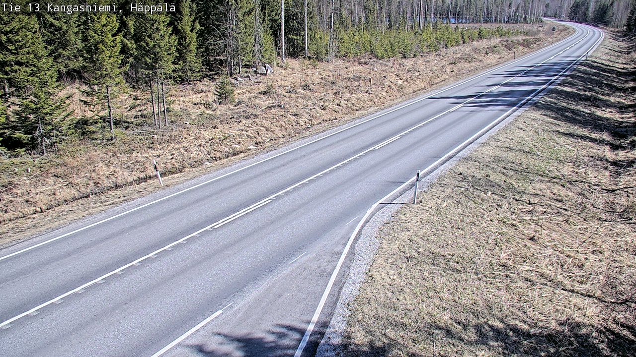 Weather Camera Image Väg 13 Kangasniemi, Häppälä, Kangasniemi, Etelä-Savo