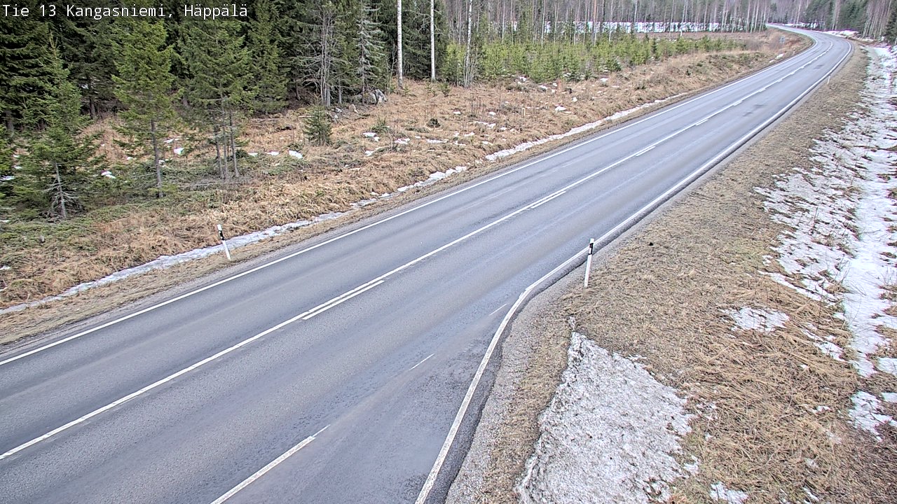 Weather Camera Image Road 13 Kangasniemi, Häppälä, Kangasniemi, Etelä-Savo